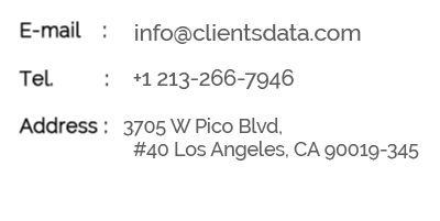 Cleints data contact info